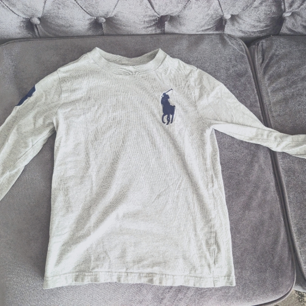 Polo by Ralph Lauren Kids Cream Long Sleeve Tee Little Boys Size 6